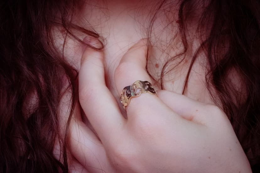 bague danseureuse or